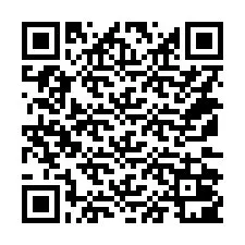 QR-koodi puhelinnumerolle +14172001004