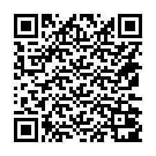 QR kód a telefonszámhoz +14172001042