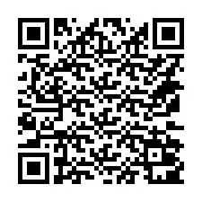 Codice QR per il numero di telefono +14172001406