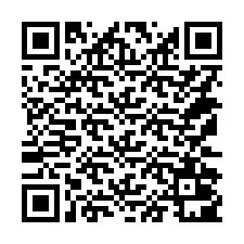 QR-код для номера телефона +14172001574