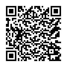 QR-код для номера телефона +14172001601