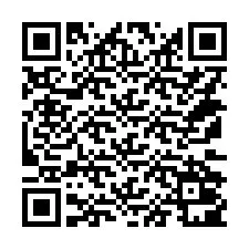 QR-koodi puhelinnumerolle +14172001604