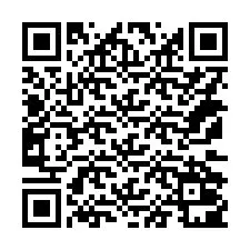 QR Code สำหรับหมายเลขโทรศัพท์ +14172001605