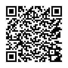 QR-koodi puhelinnumerolle +14172082086