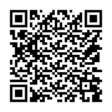 QR-koodi puhelinnumerolle +14172089049