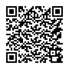 QR kód a telefonszámhoz +14172180862