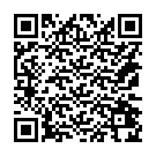 Codice QR per il numero di telefono +14172424745