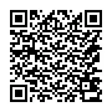 Código QR para número de teléfono +14177432576