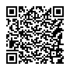 QR Code สำหรับหมายเลขโทรศัพท์ +14186504865