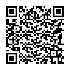 Kod QR dla numeru telefonu +14192169254