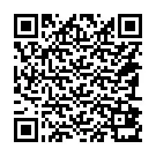 QR kód a telefonszámhoz +14192831088