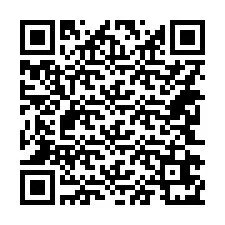 Kode QR untuk nomor Telepon +14242671067