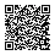 QR-koodi puhelinnumerolle +14242671074