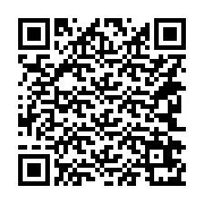 QR-code voor telefoonnummer +14242671430