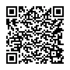 QR-koodi puhelinnumerolle +14242871254