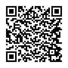 Código QR para número de teléfono +14242871272