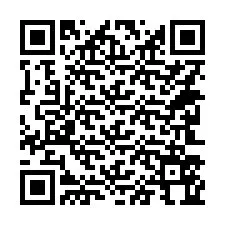 Kode QR untuk nomor Telepon +14243564658