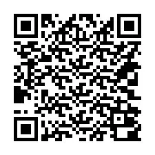 QR-code voor telefoonnummer +14302000033