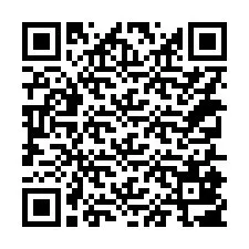 QR Code สำหรับหมายเลขโทรศัพท์ +14355807549