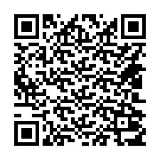 QR-code voor telefoonnummer +14402017259