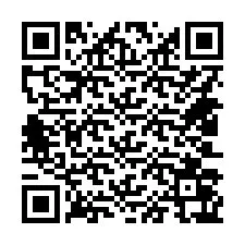 Código QR para número de telefone +14403067799