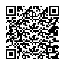 QR-code voor telefoonnummer +14403617083