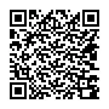 QR-code voor telefoonnummer +14403780034