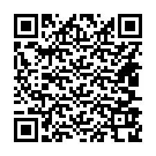 电话号码二维码 +14407928335