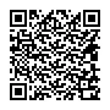 QR-koodi puhelinnumerolle +14409720100