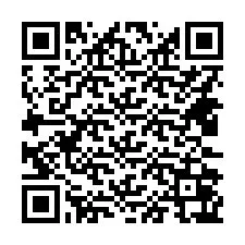 Código QR para número de teléfono +14432067062