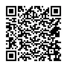 QR-koodi puhelinnumerolle +14434066157