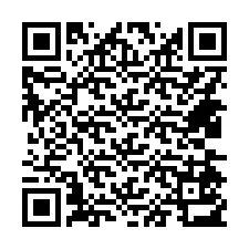 QR Code สำหรับหมายเลขโทรศัพท์ +14434513837