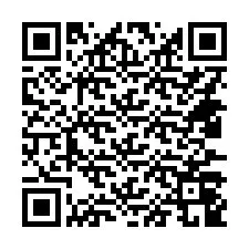 Código QR para número de teléfono +14437049968