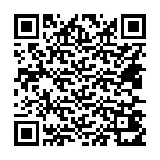 QR-koodi puhelinnumerolle +14437411223