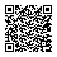 Código QR para número de telefone +14437536284