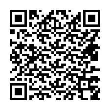 Código QR para número de teléfono +14437758056