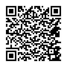 Código QR para número de teléfono +14437843167