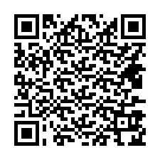 QR-code voor telefoonnummer +14437924052