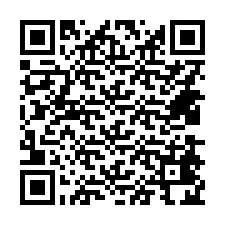 Código QR para número de teléfono +14438424847