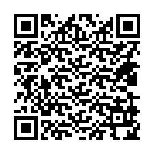 QR-Code für Telefonnummer +14439924439