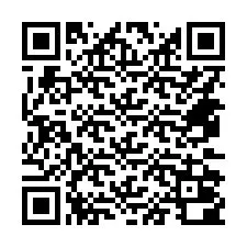 QR-код для номера телефона +14472000013