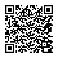 Codice QR per il numero di telefono +14472000021