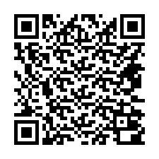 Código QR para número de teléfono +14472000032