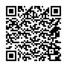 Codice QR per il numero di telefono +14472000255