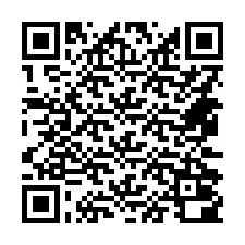 Código QR para número de telefone +14472000267