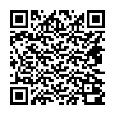 Código QR para número de teléfono +14472000292