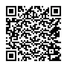 Codice QR per il numero di telefono +14472003599