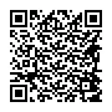 QR-код для номера телефона +14694407616