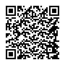 QR-Code für Telefonnummer +14694407619