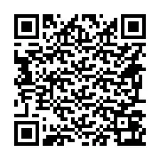 QR-koodi puhelinnumerolle +14697063194